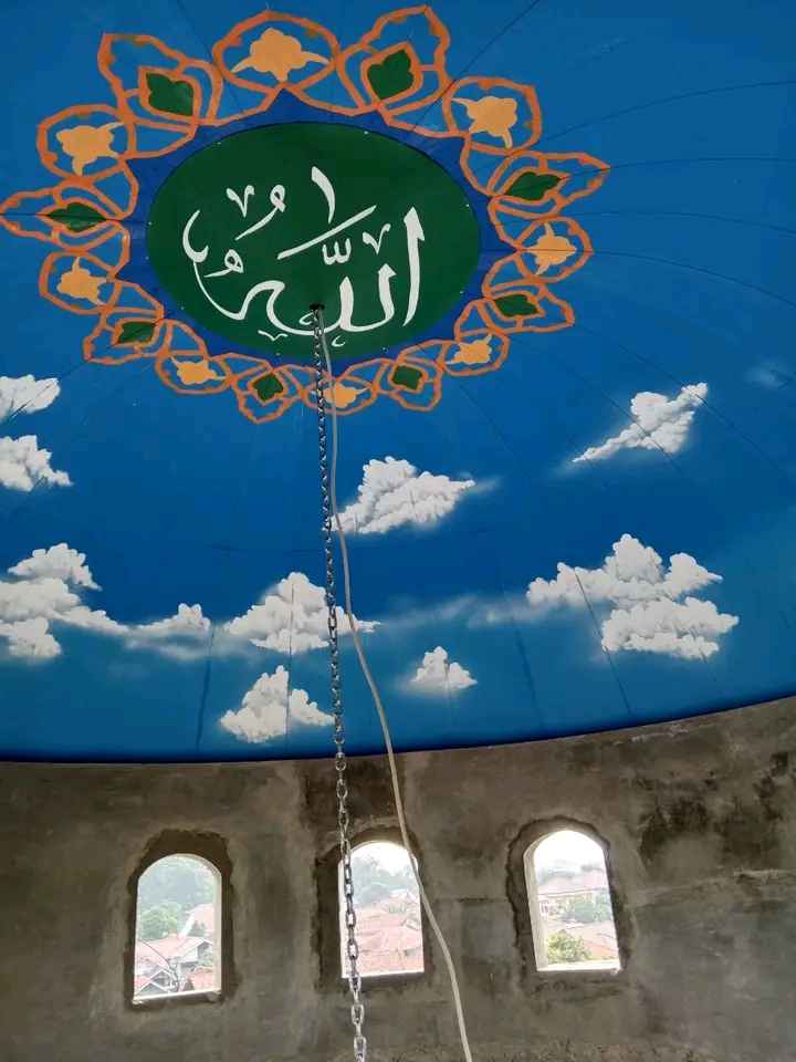 Kubah Masjid Biru Png